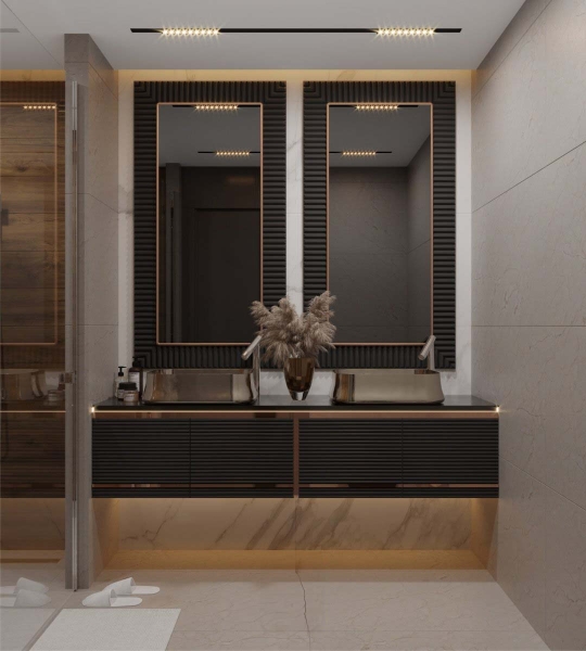 MG-1006 Salle de bain laquée personnalisable